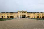 Schönbrunn, Panorama sur la façade, Vienne - Autriche.