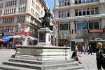 Graben, fontaine Löwenbrunnen en gros plan, Vienne - Autriche.