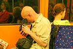 Ubahn, le photographe dans le métro, Vienne - Autriche.