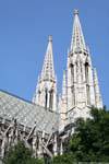 Votivkirche, clochers Néo-gothiques, Slimline Towers, Vienne - Autriche.