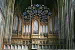 Votivkirche, grandes orgues et rosace, Vienne - Autriche.