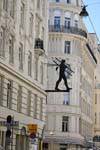 Wipplingerstrasse, le ramoneur volant, Vienne - Autriche.