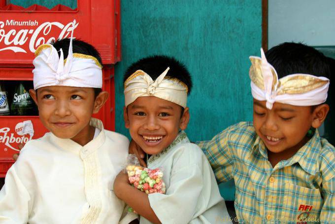 Enfants rieurs, Bangli - Bali