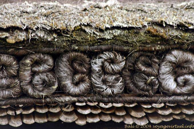 Détail de toit, Pura Besakih - Bali