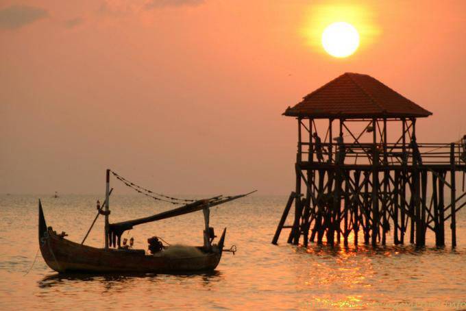 Sunset on the beach, Jimbaran - Bali