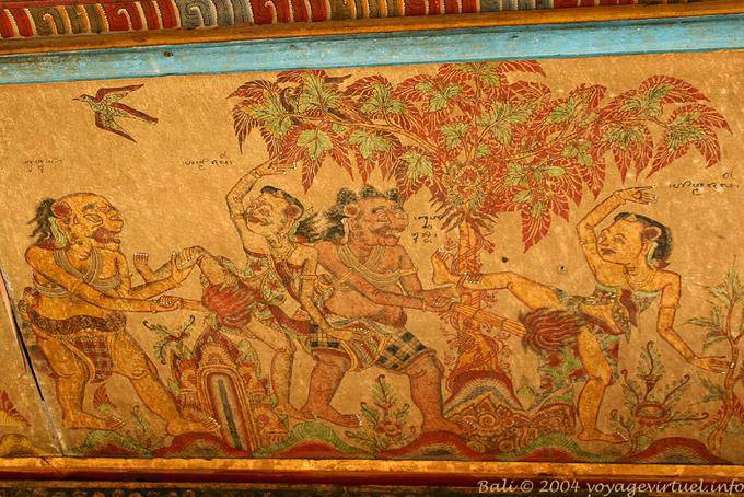 Drôle d'érotisme, Peinture murale Klungkung - Bali