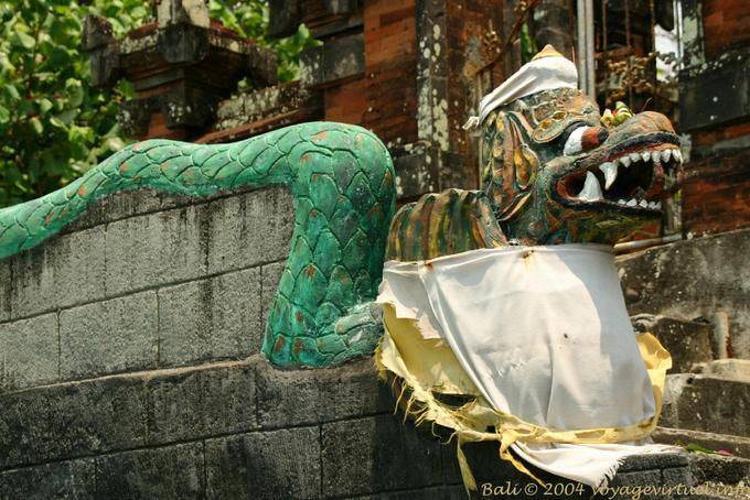 Serpent vert, Rambut Siwi Temple - Bali