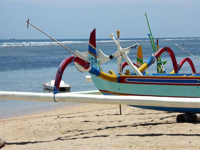 Pirogue traditionnelle, Sanur - Bali