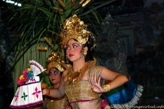 Mouvement des yeux, Barong dance - Bali