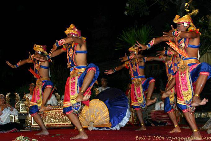 Groupe de danseurs, Ubud Barong danse Balinaise - Bali