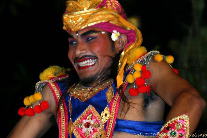Rire sardonique de danseur, Ubud Barong - Bali