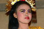 Maquillage festif, danse balinaise danse Ramayana, Bali.