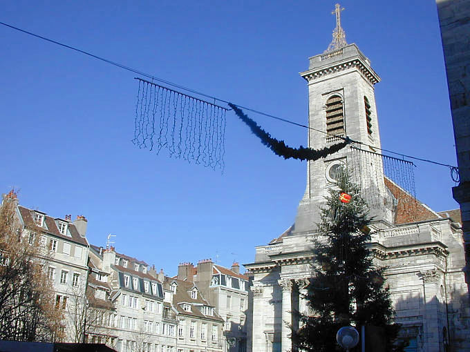 Besançon, panorama sur la Place Saint Pierre - France