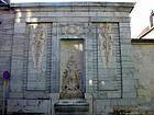 Fontaine de Besançon, statue rue Mégevand, France.