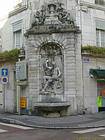 Besançon, Fontaine à l'angle rue Mégevand et rue Ronchaux, France.