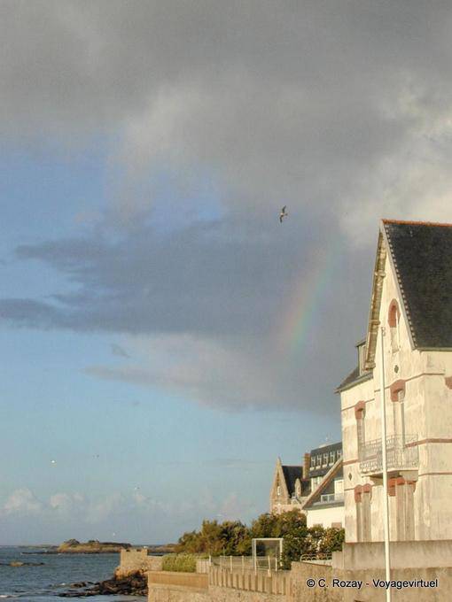 Bénodet, lumière orageuse en Bretagne - France