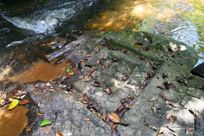 Kbal Spean, Rivière avec linga, Angkor, Cambodge