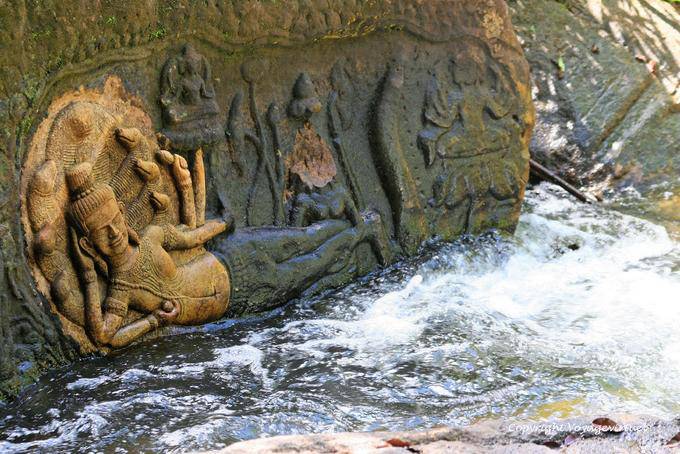 New Vishnu at Kbal Spean site, Angkor, Cambodge