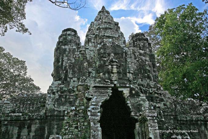 Victory gate, Porte de la Victoire, Angkor, Cambodge