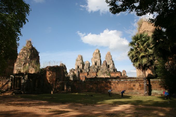 Vue panoramique sur le Pre-Rup de Râjendravarman, Angkor, Cambodge