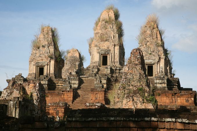 Pre Rup construction de briques et latérite, Angkor, Cambodge