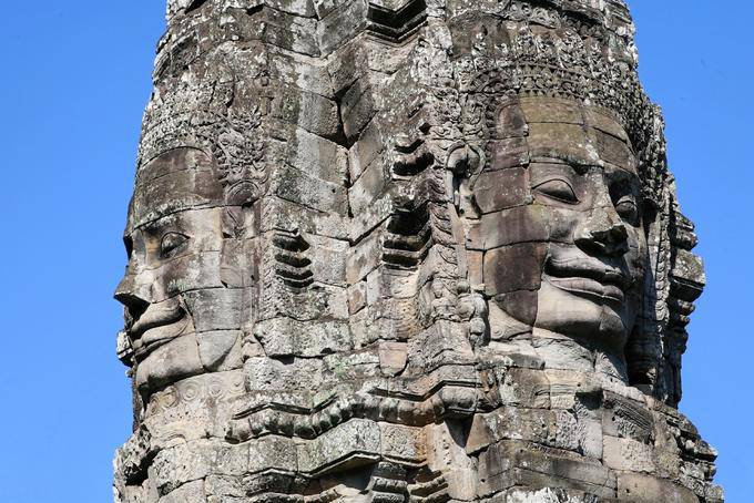 Tour aux 4 visages Bayon Angkor-Thom, Angkor, Cambodge