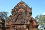 Bibliothèque nord, Agni incendie la forêt Khandava, Banteay Srei, Cambodge.
