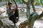 Kbal Spean, Balançoire naturelle, Cambodge.