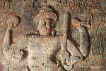 Vishnou sur l'océan, Prasat Kravan, Cambodge.