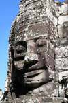 Visage de pierre Bayon Angkor-Thom, Cambodge.