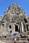 Tour centrale d'une hauteur de 43m, Bayon, Angkor Thom, Cambodge.