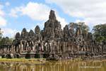 Vue générale du palais céleste du dieu Indra, Bayon, Angkor Thom, Cambodge.