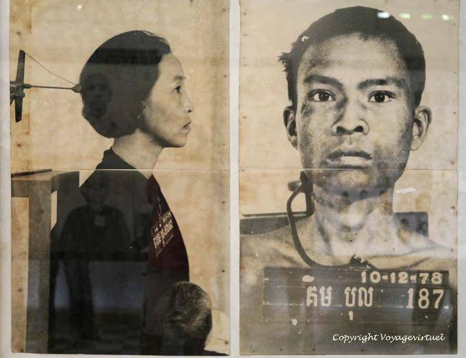 Les tortionnaires photographiaient soigneusement les prisonniers à leur arrivée, Tuol Sleng, Phnom Penh - Cambodge
