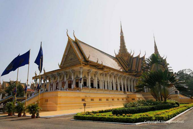 Le Preah Thineang Dheva Vinnichay ou salle du Trône, Palais Royal, Phnom Penh - Cambodge