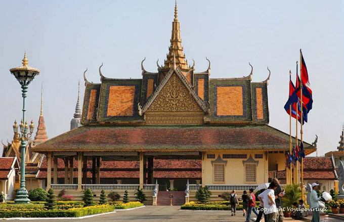 Le Pavillon Tineang Phochani, vue rapprochée, Palais Royal, Phnom Penh - Cambodge