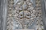 Sculpture sur bois, prière, Museum Phnom Penh, Cambodge.