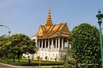 Pavillon Chanchhaya vu de côté, Royal palace, Phnom Penh, Cambodge.