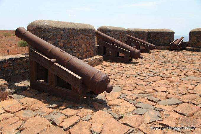 Santiago, Cidade Velha, canons du Fortaleza Real de San Felipe - Cap Vert