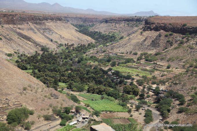 Santiago, Cidade Velha, paysage depuis Fortaleza Real de San Felipe - Cap Vert