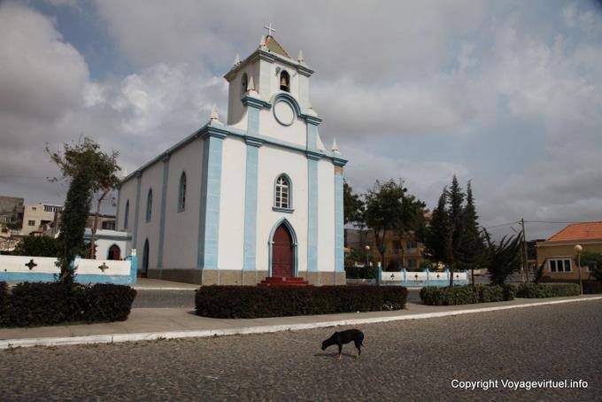Santiago, Tarrafal, church in center - Cap Vert