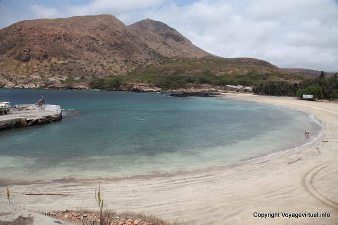 Santiago, Tarrafal, panorama sur la grande plage - Cap Vert