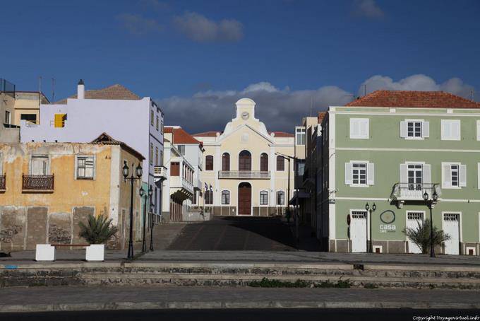 São Vicente, praca Aurelio Goncalves, bâtiment officiel, Mindelo - Cap Vert