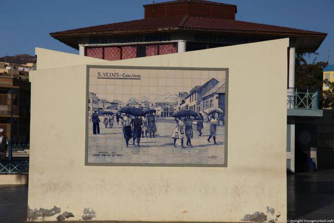 São Vicente, praca Estrela, ancien azulejos, Mindelo - Cap Vert