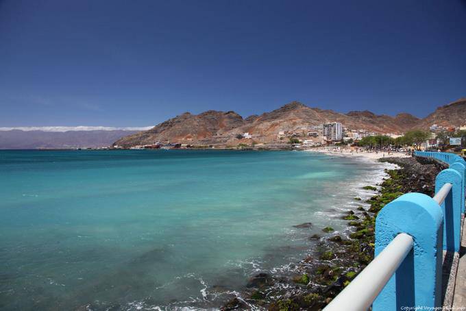 São Vicente, praia Laginha panorama sur Mindelo - Cap Vert