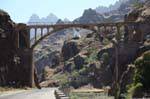 Santo Antão, aqueduc dans la vallée, Cap Vert.