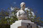 São Vicente, praca Amilcar Cabral, Mindelo, buste de général, Cap Vert.