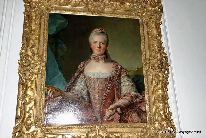 Madame Adélaïde de France (1732-1800) faisant des nœuds par Jean-Marc Nattier, Versailles