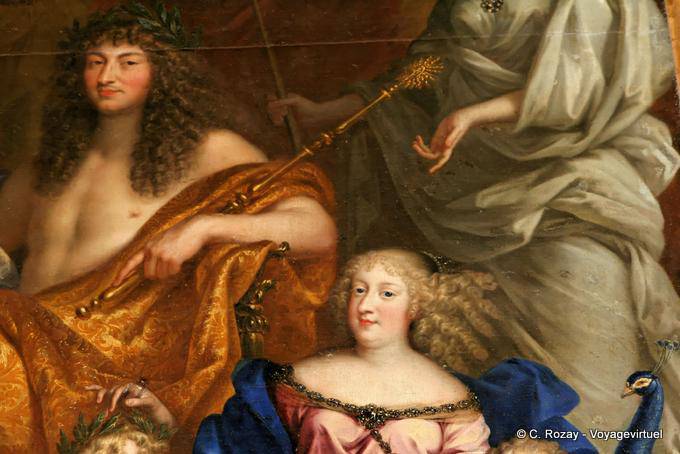 Louis XIV et son sceptre, fragment, Versailles