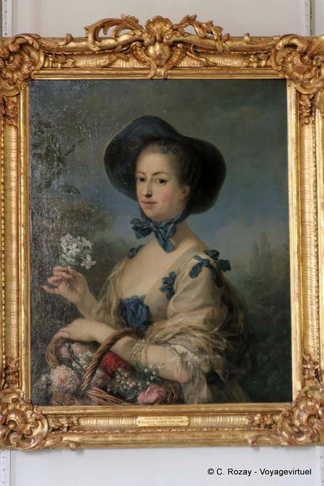 Madame de Pompadour en belle jardinière, Charles André van Loo, Versailles