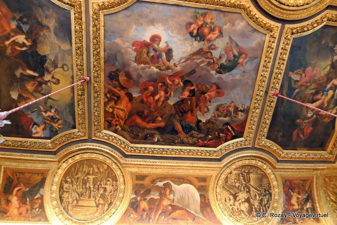 Centre du plafond du Salon de Mars, Versailles